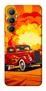 Чехол Retro comics car для Realme C65 4G