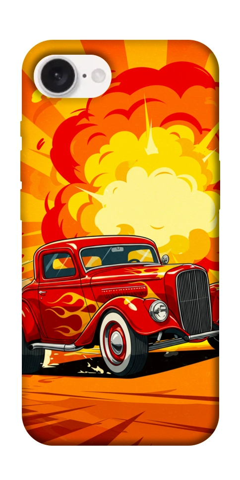 Чохол Retro comics car для iPhone 16e