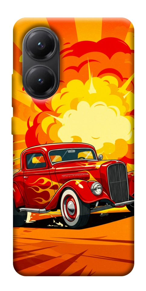 Чехол Retro comics car для Xiaomi Poco X7 Pro