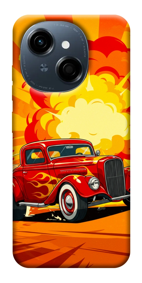 Чохол Retro comics car для TECNO Spark Go 1 (KL4)