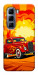 Чехол Retro comics car для Infinix Hot 50 Pro