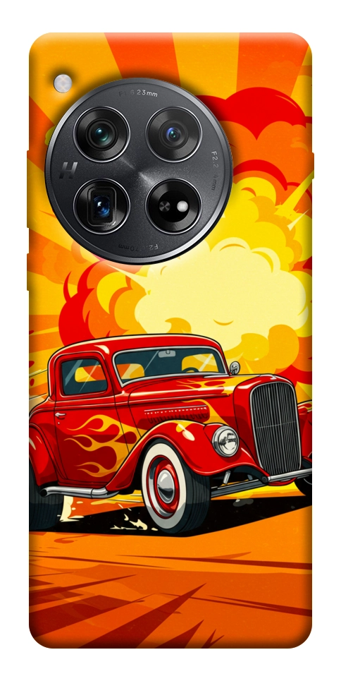 Чехол Retro comics car для OnePlus 12