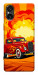 Чехол Retro comics car для Sony Xperia 5 V