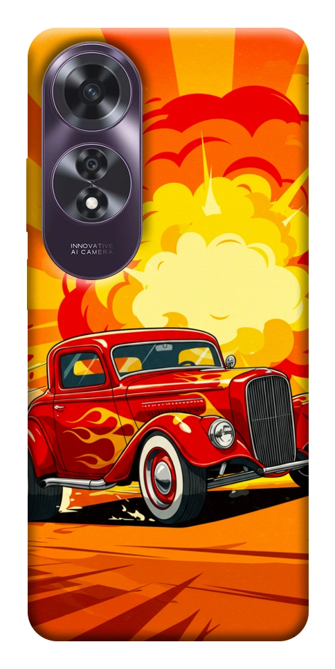 Чохол Retro comics car для Oppo A60 4G
