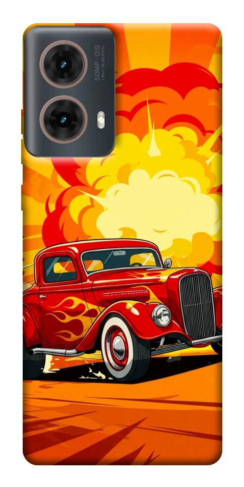 Чехол Retro comics car для Motorola Moto G85