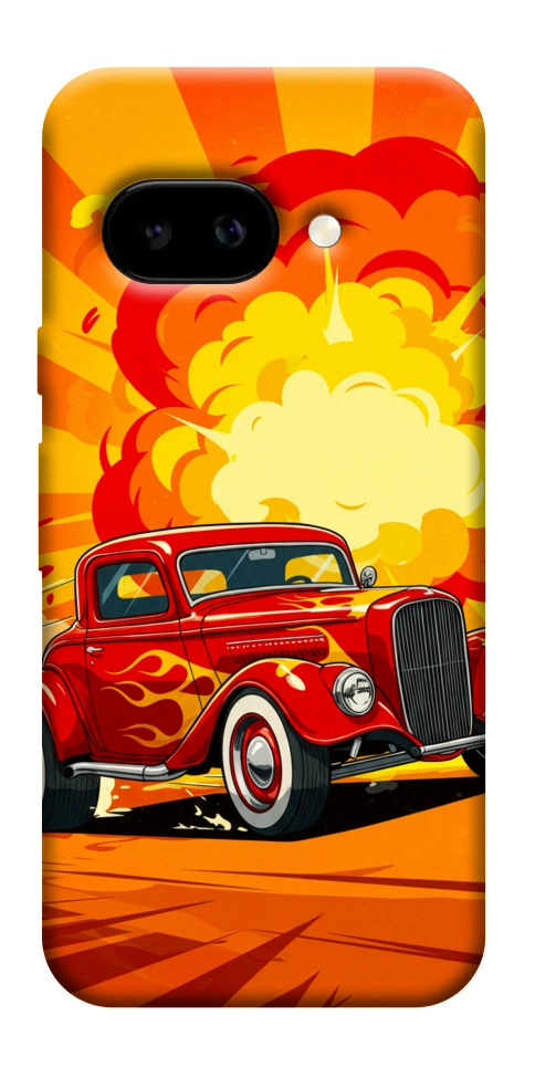 Чехол Retro comics car для Google Pixel 9a