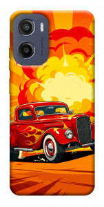 Чехол Retro comics car для Motorola Moto E15