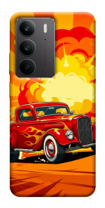 Чехол Retro comics car для Realme C75