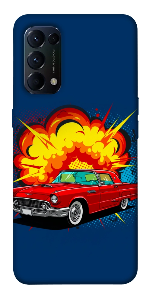 Чехол Retro explosion для Oppo Reno 5 4G