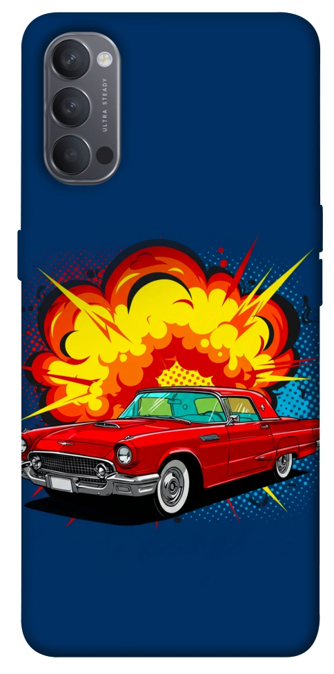 Чехол Retro explosion для Oppo Reno 4
