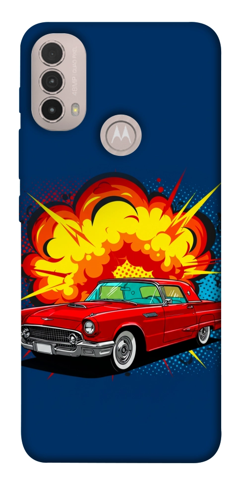 Чехол Retro explosion для Motorola Moto E30