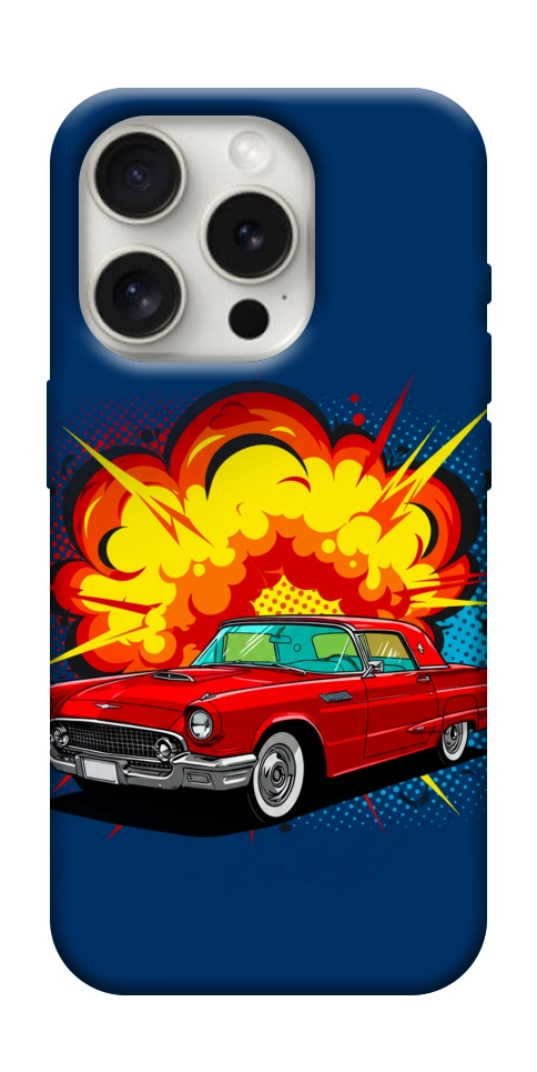 Чехол Retro explosion для iPhone 16 Pro