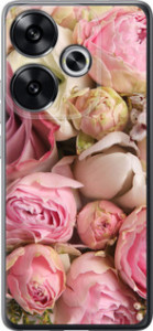 Чехол для Xiaomi Poco F6 Розы v2 (Розовый)
