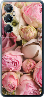 Чехол для Realme C65 4G Розы v2 (Розовый)