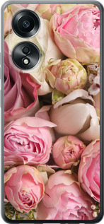 Чохол для Oppo A58 4G Рози v2 (Рожевий)