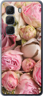 Чехол для Infinix Hot 50 4G Розы v2 (Розовый)