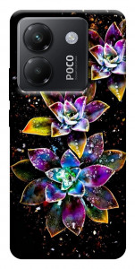 Чохол Flowers on black для Xiaomi Poco M7 Pro 5G
