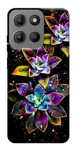 Чохол Flowers on black для Motorola Moto G15 4G