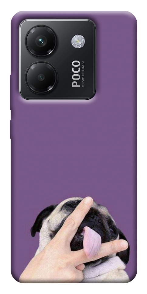 Чехол Мопс для Xiaomi Poco M7 Pro 5G