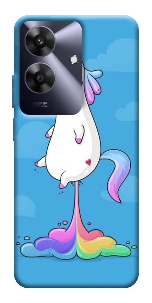 Чохол Єдиноріг з веселкою 2 для Realme Note 60