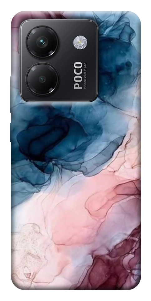 Чехол Розово-голубые разводы для Xiaomi Poco M7 Pro 5G