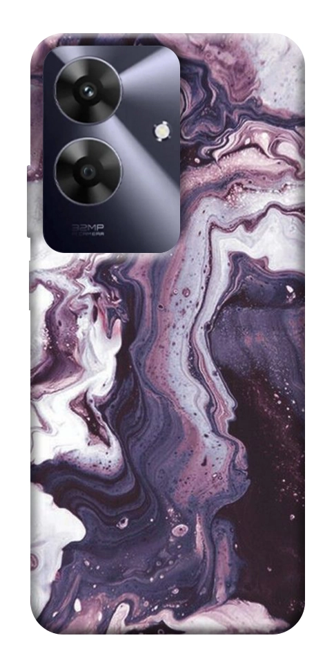 Чехол Красный мрамор для Realme Note 60