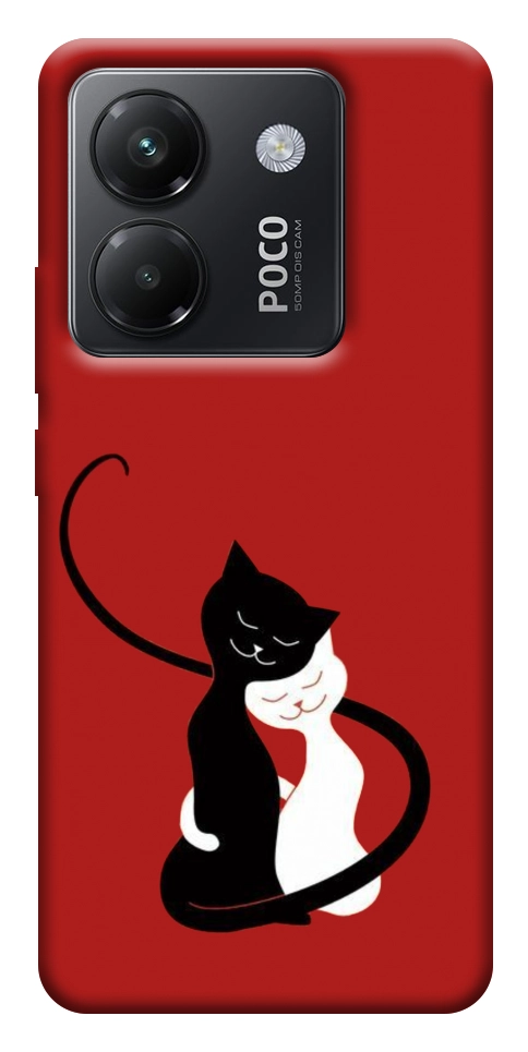 Чохол Закохані коти для Xiaomi Poco M7 Pro 5G