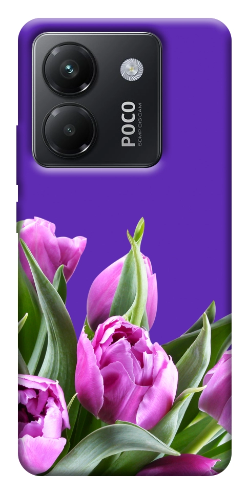 Чохол Тюльпани для Xiaomi Poco M7 Pro 5G