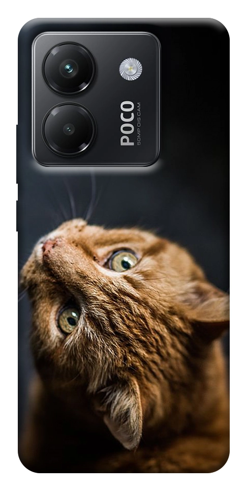 Чохол Рудий кіт для Xiaomi Poco M7 Pro 5G
