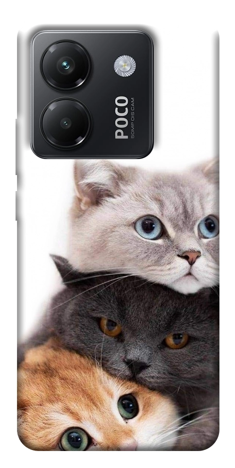 Чохол Три коти для Xiaomi Poco M7 Pro 5G