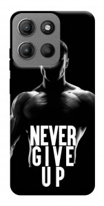 Чохол Never give up для Motorola Moto G15 4G