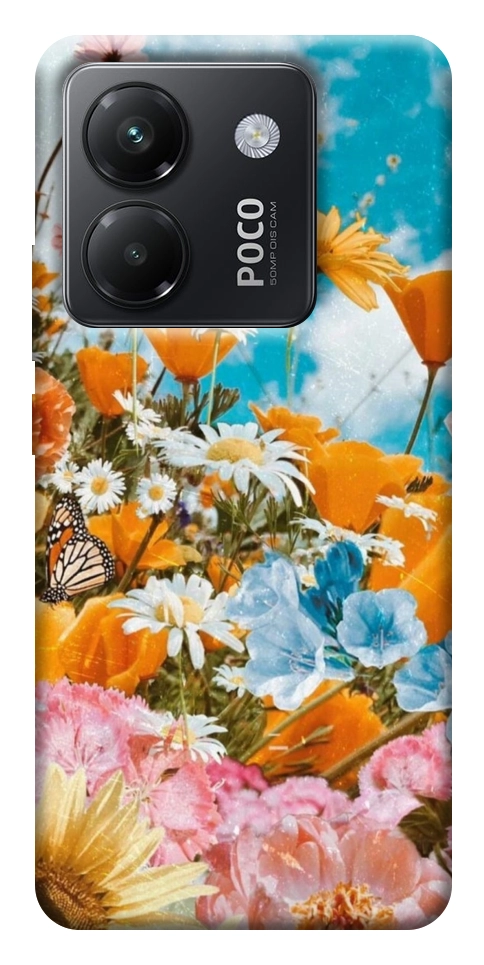 Чехол Летние цветы для Xiaomi Poco M7 Pro 5G