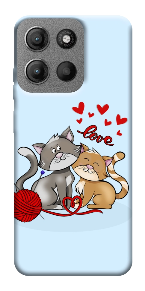 Чохол Два коти Love для Motorola Moto G15 4G