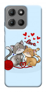 Чохол Два коти Love для Motorola Moto G15 4G