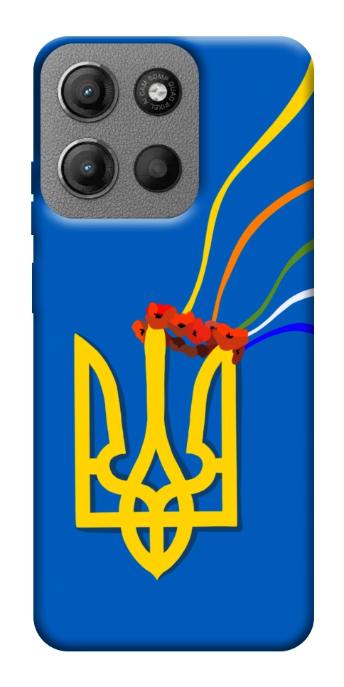 Чехол Квітучий герб для Motorola Moto G15 4G
