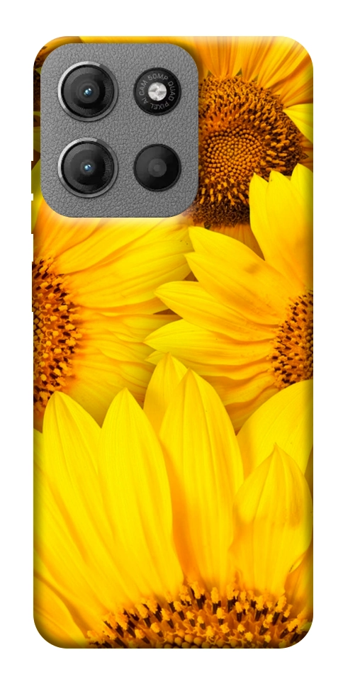 Чехол Букет подсолнухов для Motorola Moto G15 4G