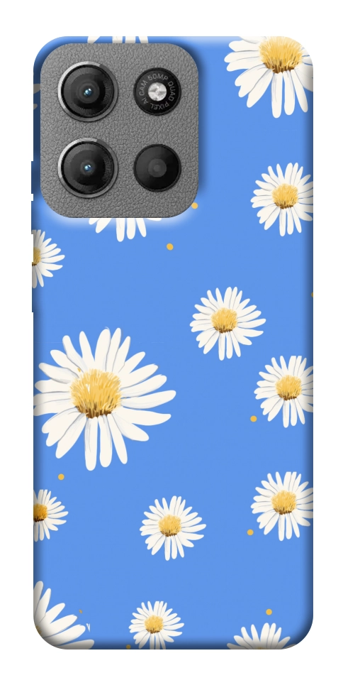 Чехол Chamomile pattern для Motorola Moto G15 4G