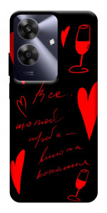 Чохол Вино та кохання для Realme Note 60