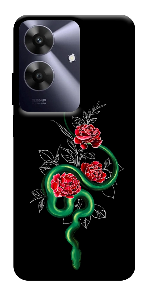 Чохол Snake in flowers для Realme Note 60