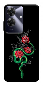 Чохол Snake in flowers для Realme Note 60