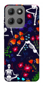 Чехол Yoga skeletons для Motorola Moto G15 4G