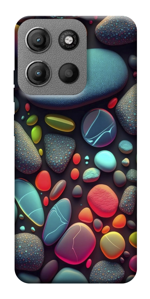 Чехол Разноцветные камни для Motorola Moto G15 4G