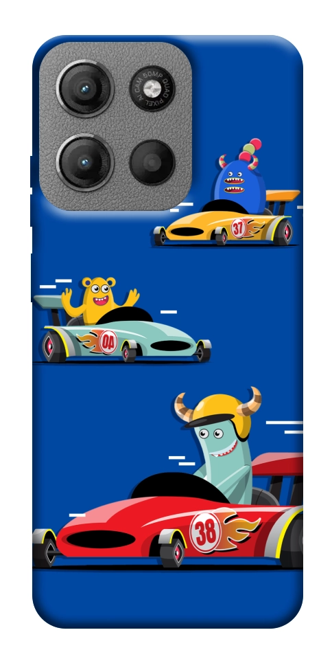 Чехол Монстры и машинки для Motorola Moto G15 4G