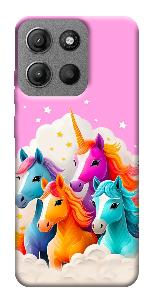 Чохол Поні у хмарах для Motorola Moto G15 4G