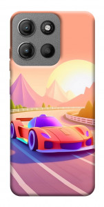 Чехол Машинка на закате для Motorola Moto G15 4G