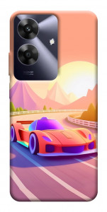 Чехол Машинка на закате для Realme Note 60