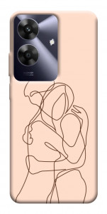 Чехол Couple line для Realme Note 60