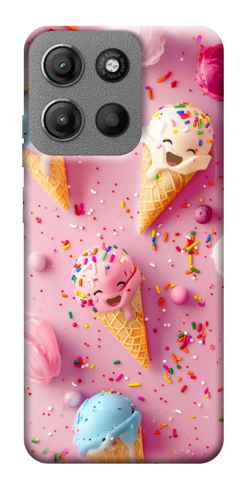 Чехол Веселое мороженое для Motorola Moto G15 4G