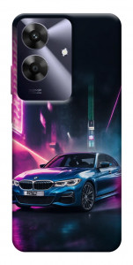 Чехол Неоновое BMW для Realme Note 60