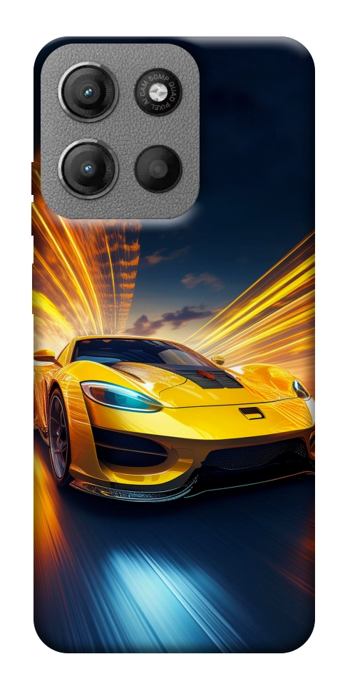Чехол Yellow Porsche для Motorola Moto G15 4G